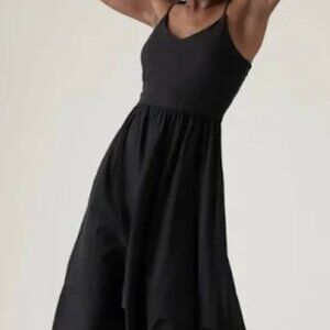 Athleta - Elation V-Neck Hybrid Dress - Black